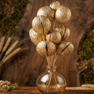Golden Silver colored Oval Ball (MH 98)